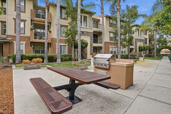 Outdoor picnic and bbq area